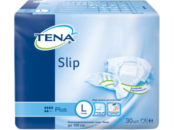 Подгузники для взрослых TENA Slip Plus 3 Large 100-150 см 30 штук (7322540764208)