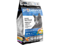 Сухой корм для стерилизованных кошек PROBALANCE Sterilized 0,4 кг (4640011980241)