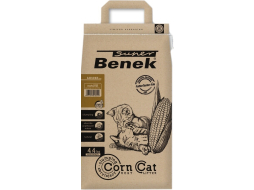 Наполнитель для туалета растительный комкующийся SUPER BENEK Corn Cat Golden кукурузный 7 л, 4,4 кг (5905397018049)