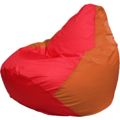 Кресло-мешок FLAGMAN Груша Мега красный/оранжевый 