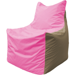 Кресло-мешок FLAGMAN Fox розовый/темно-бежевый 