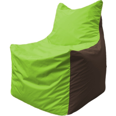 Кресло-мешок FLAGMAN Fox салатовый/коричневый 
