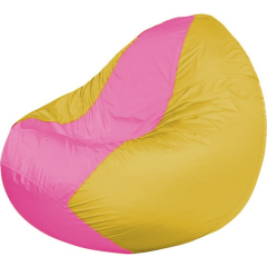 Кресло-мешок FLAGMAN Classic розовый/желтый 
