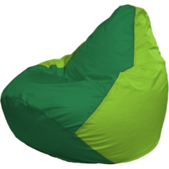 Кресло-мешок FLAGMAN Груша Мега зеленый/салатовый 