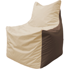 Кресло-мешок FLAGMAN Fox слоновая кость/коричневый 