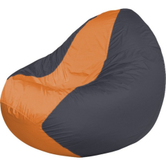 Кресло-мешок FLAGMAN Classic оранжевый/темно-серый 