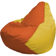 Кресло-мешок FLAGMAN Груша Мини оранжевый/желтый 