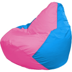 Кресло-мешок FLAGMAN Груша Мега розовый/голубой 