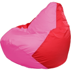 Кресло-мешок FLAGMAN Груша Мега розовый/красный 