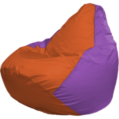 Кресло-мешок FLAGMAN Груша Мега оранжевый/сиреневый 