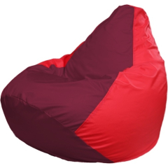 Кресло-мешок FLAGMAN Груша Мега бордовый/красный 