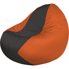 Кресло-мешок FLAGMAN Classic темно-серый/оранжевый 
