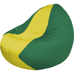 Кресло-мешок FLAGMAN Classic желтый/зеленый 