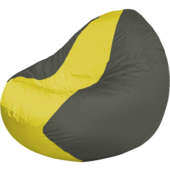 Кресло-мешок FLAGMAN Classic желтый/темно-серый 