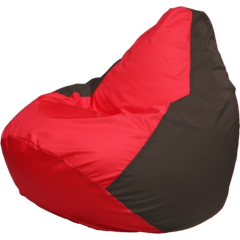 Кресло-мешок FLAGMAN Груша Медиум красный/коричневый 