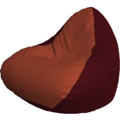 Кресло-мешок FLAGMAN Relax экокожа красный/бордовый 