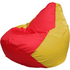 Кресло-мешок FLAGMAN Груша Мега красный/желтый 
