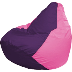Кресло-мешок FLAGMAN Груша Мега фиолетовый/розовый 