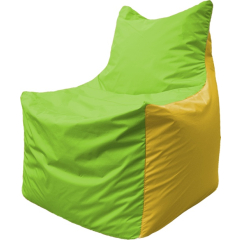 Кресло-мешок FLAGMAN Fox салатовый/желтый 