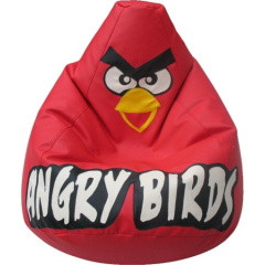 Кресло-мешок FLAGMAN Груша Макси Angry Birds экокожа красный 
