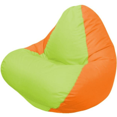 Кресло-мешок FLAGMAN Relax салатовый/оранжевый 
