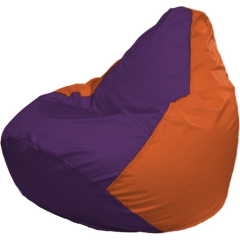 Кресло-мешок FLAGMAN Груша Мини фиолетовый/оранжевый 