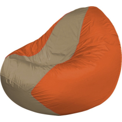 Кресло-мешок FLAGMAN Classic темно-бежевый/оранжевый 