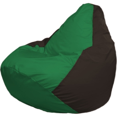 Кресло-мешок FLAGMAN Груша Мини зеленый/коричневый 