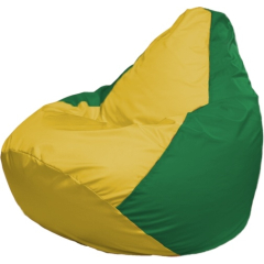 Кресло-мешок FLAGMAN Груша Мини желтый/зеленый 
