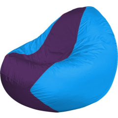 Кресло-мешок FLAGMAN Classic фиолетовый/голубой 