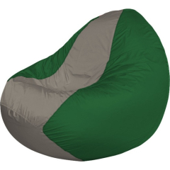 Кресло-мешок FLAGMAN Classic серый/зеленый 