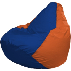 Кресло-мешок FLAGMAN Груша Мини синий/оранжевый 