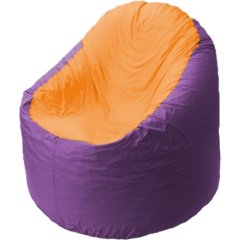 Кресло-мешок FLAGMAN Bravo фиолетовый/оранжевый 