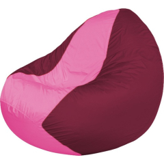 Кресло-мешок FLAGMAN Classic розовый/бордовый 