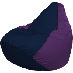 Кресло-мешок FLAGMAN Груша Мега темно-синий/фиолетовый 
