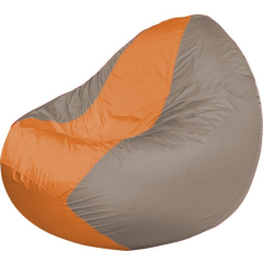 Кресло-мешок FLAGMAN Classic оранжевый/серый 