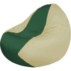 Кресло-мешок FLAGMAN Classic зеленый/светло-бежевый 