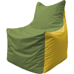 Кресло-мешок FLAGMAN Fox оливковый/желтый 