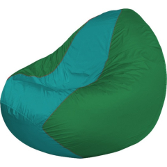 Кресло-мешок FLAGMAN Classic бирюзовый/зеленый 