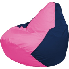 Кресло-мешок FLAGMAN Груша Мега розовый/темно-синий 
