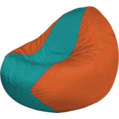 Кресло-мешок FLAGMAN Classic бирюзовый/оранжевый 