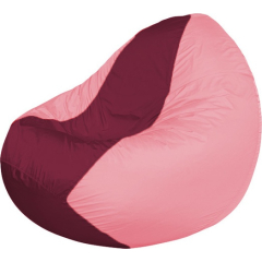Кресло-мешок FLAGMAN Classic бордовый/розовый 
