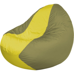 Кресло-мешок FLAGMAN Classic желтый/оливковый 