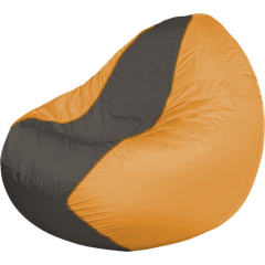 Кресло-мешок FLAGMAN Classic темно-серый/оранжевый 