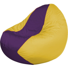 Кресло-мешок FLAGMAN Classic фиолетовый/желтый 