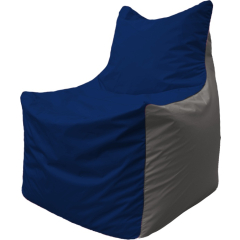 Кресло-мешок FLAGMAN Fox темно-синий/серый 