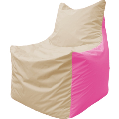 Кресло-мешок FLAGMAN Fox слоновая кость/розовый 