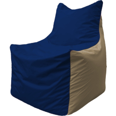 Кресло-мешок FLAGMAN Fox темно-синий/бежевый 