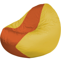 Кресло-мешок FLAGMAN Classic оранжевый/желтый 