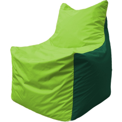 Кресло-мешок FLAGMAN Fox салатовый/темно-зеленый 